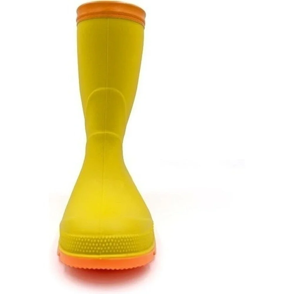WBuffalo Little Girls' Yellow‎ Rain Boots Waterproof Rubber Size 3 New With Tags